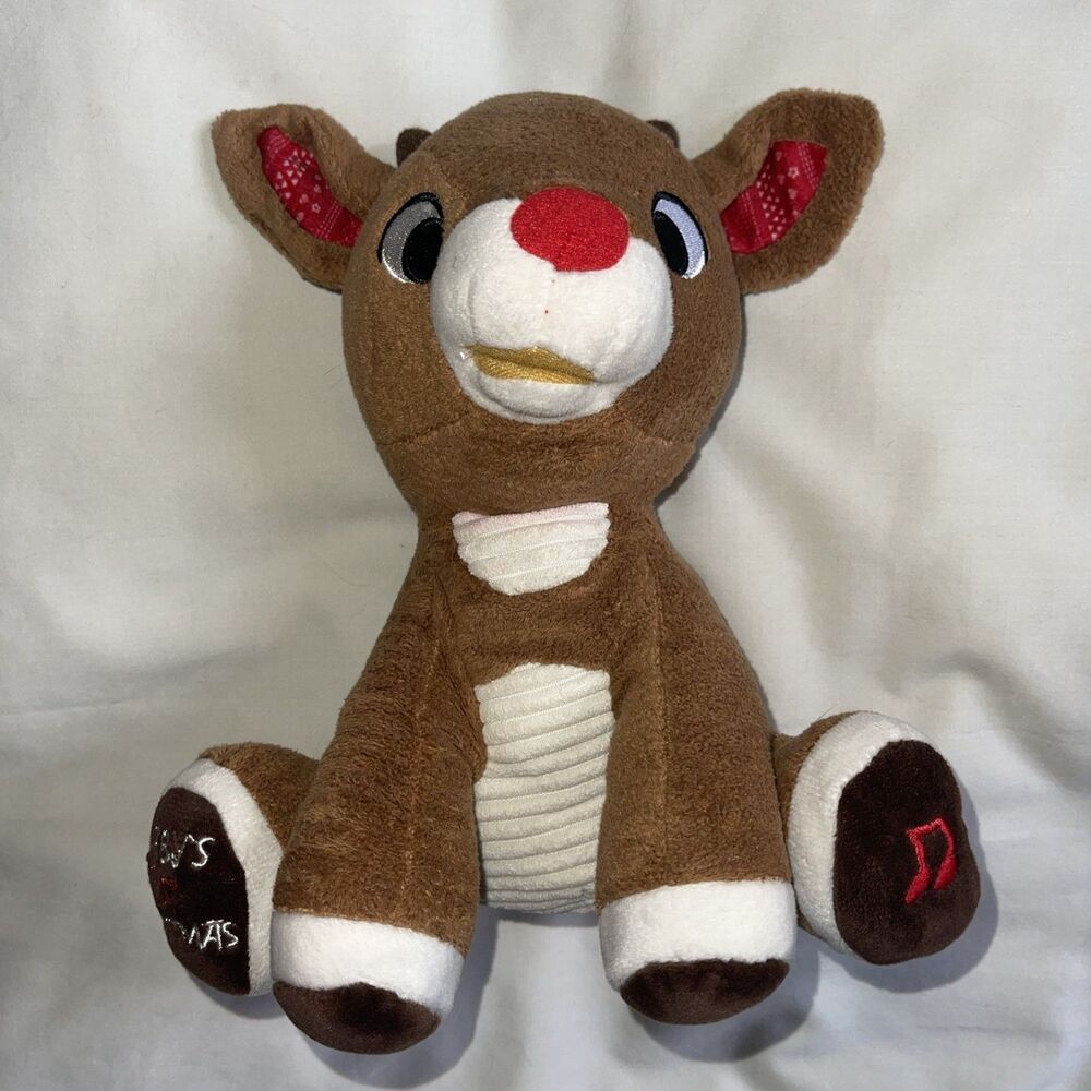 Rudolph The Red Nosed Reindeer Plush Baby’s First Christmas Musical 9”